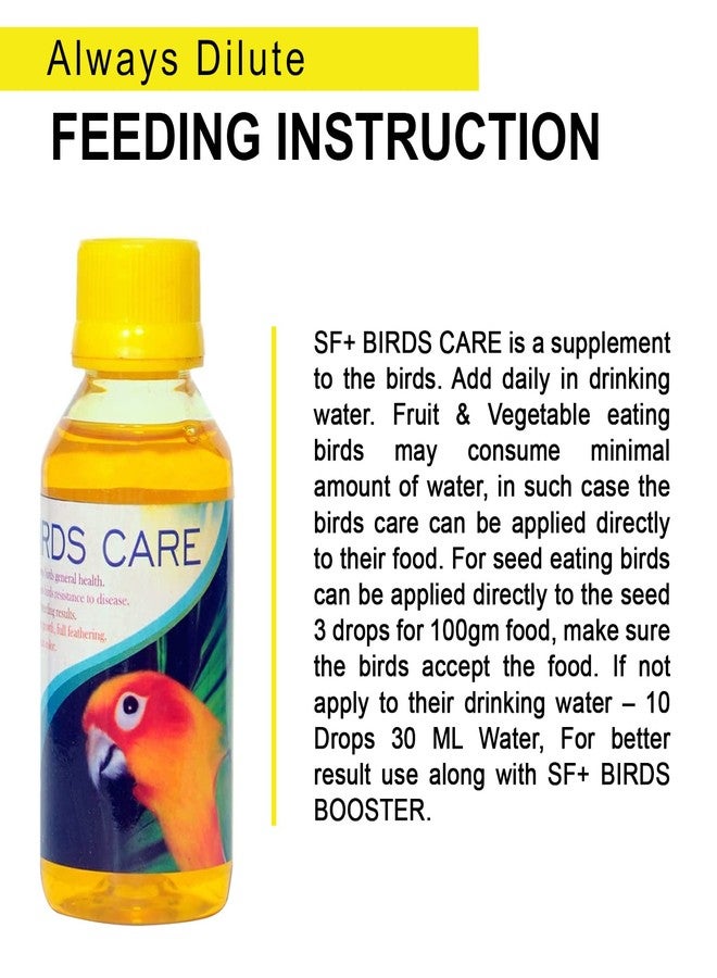 Tunai Birds Care |200ml|Healthy Supplement Fortified with Vitamins for Energy, Growth, Production of Haemoglobin, Balanced Diet, Brilliant Color, Full Feathering for All Birds. - Image 4